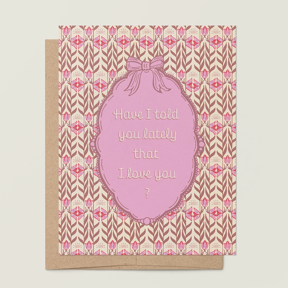 re:mused studio Have I Told You Tulips A2 Greeting Card