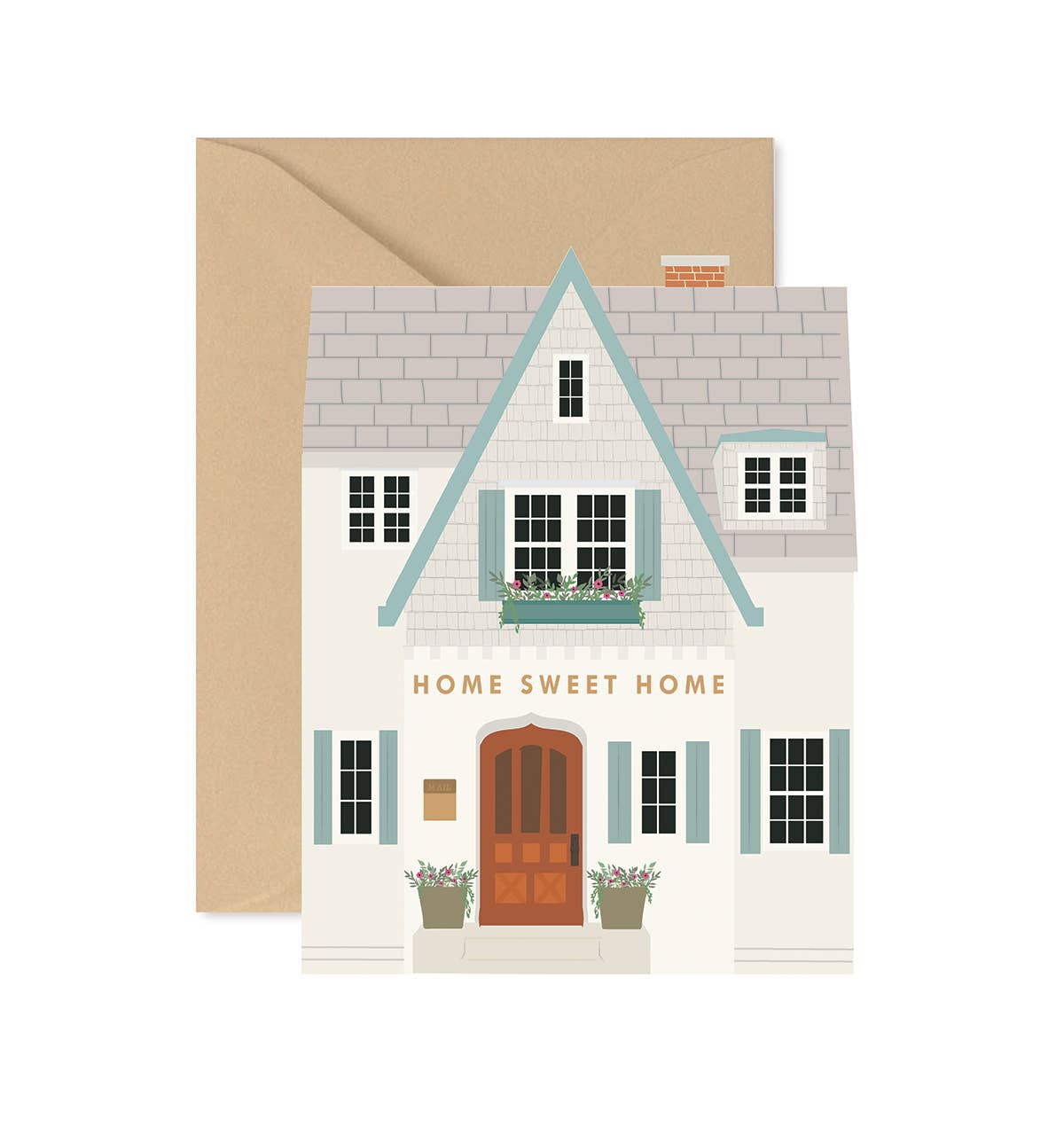 Ginger P. Designs home sweet home shutters Greeting Card