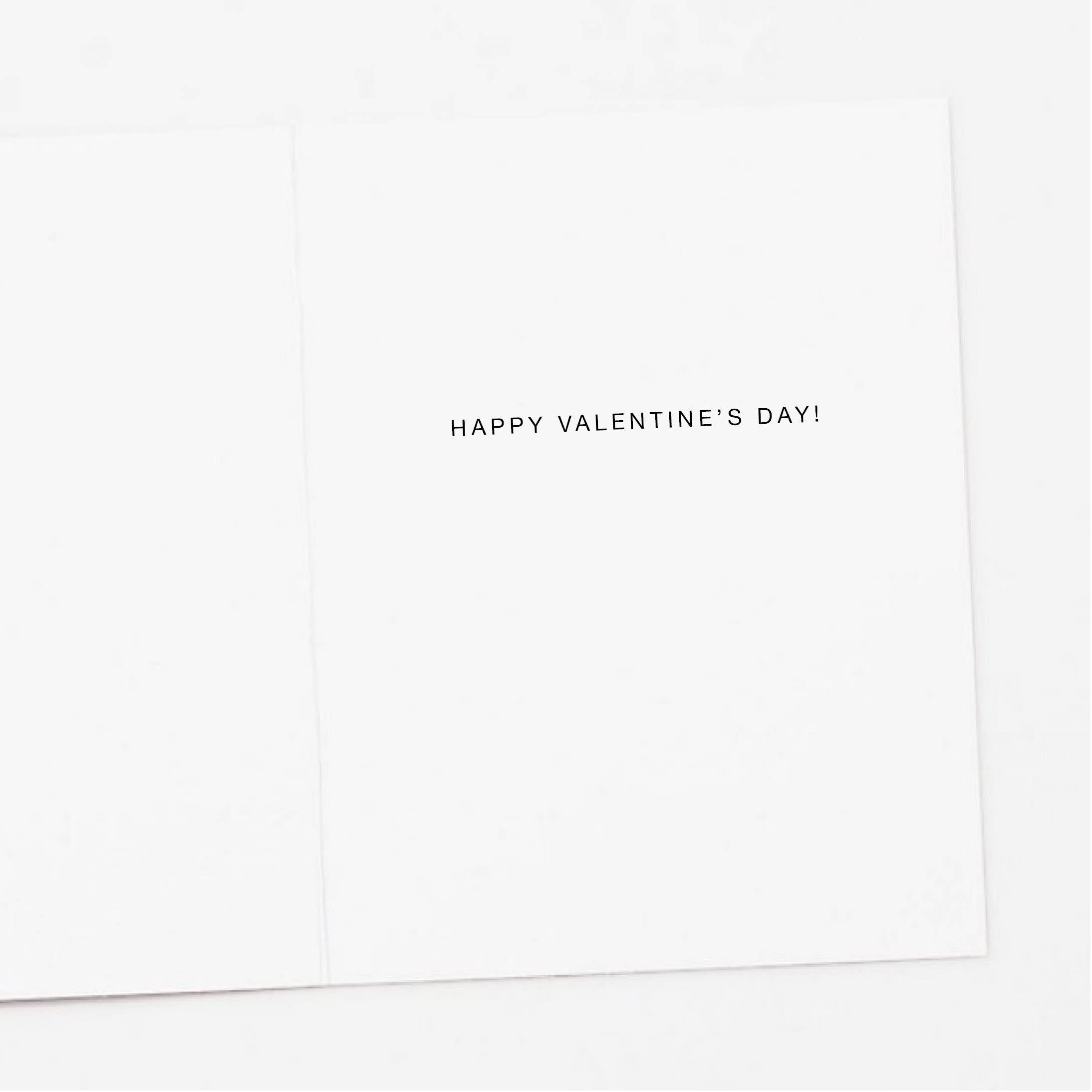 Apartment 2 Cards - Raccoon with Red Hearts Valentine's Day Card