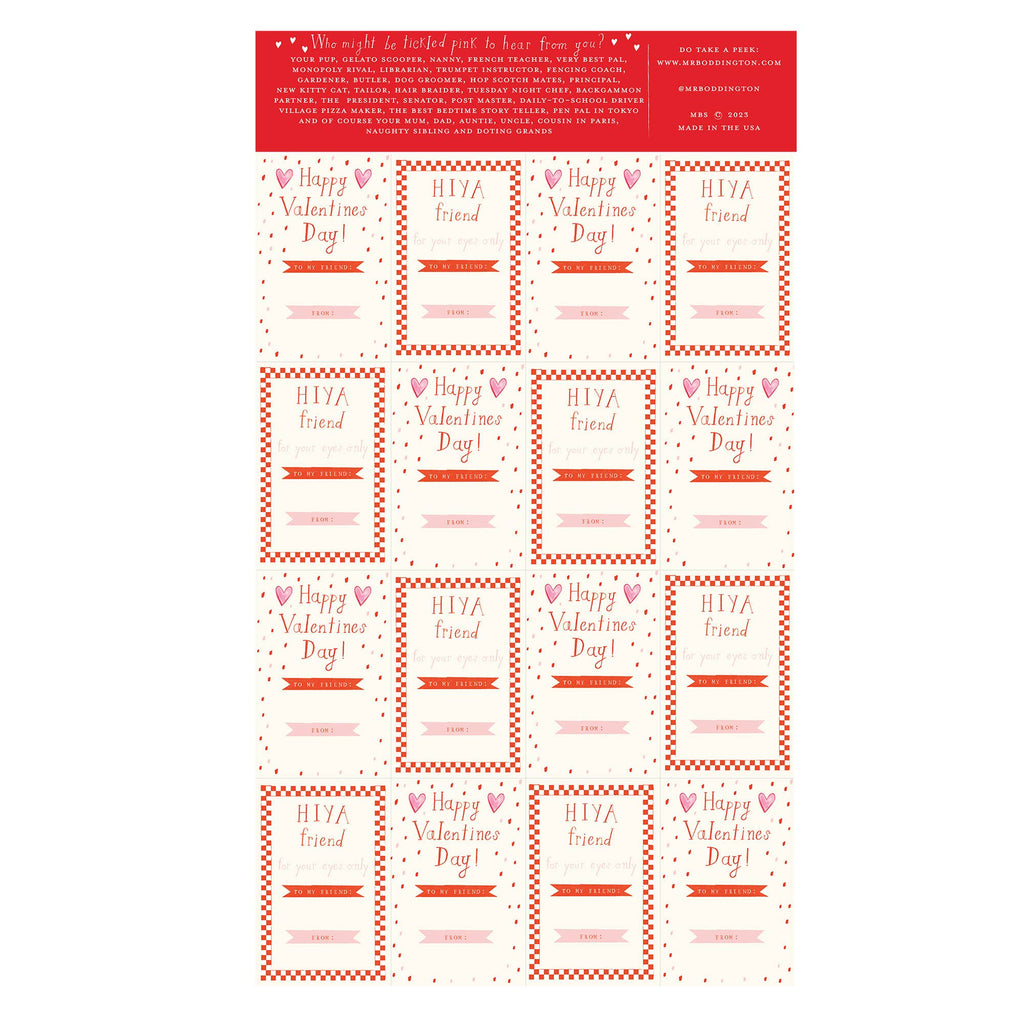 Mr. Boddington's Studio - Animal Menagerie - Class Set of 32 Valentines