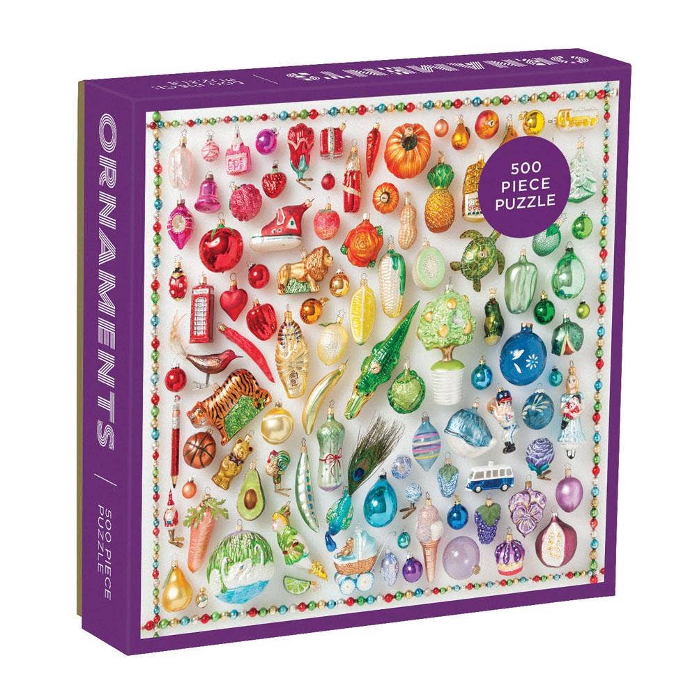 Chronicle Books - Rainbow Ornaments 500 Piece Puzzle