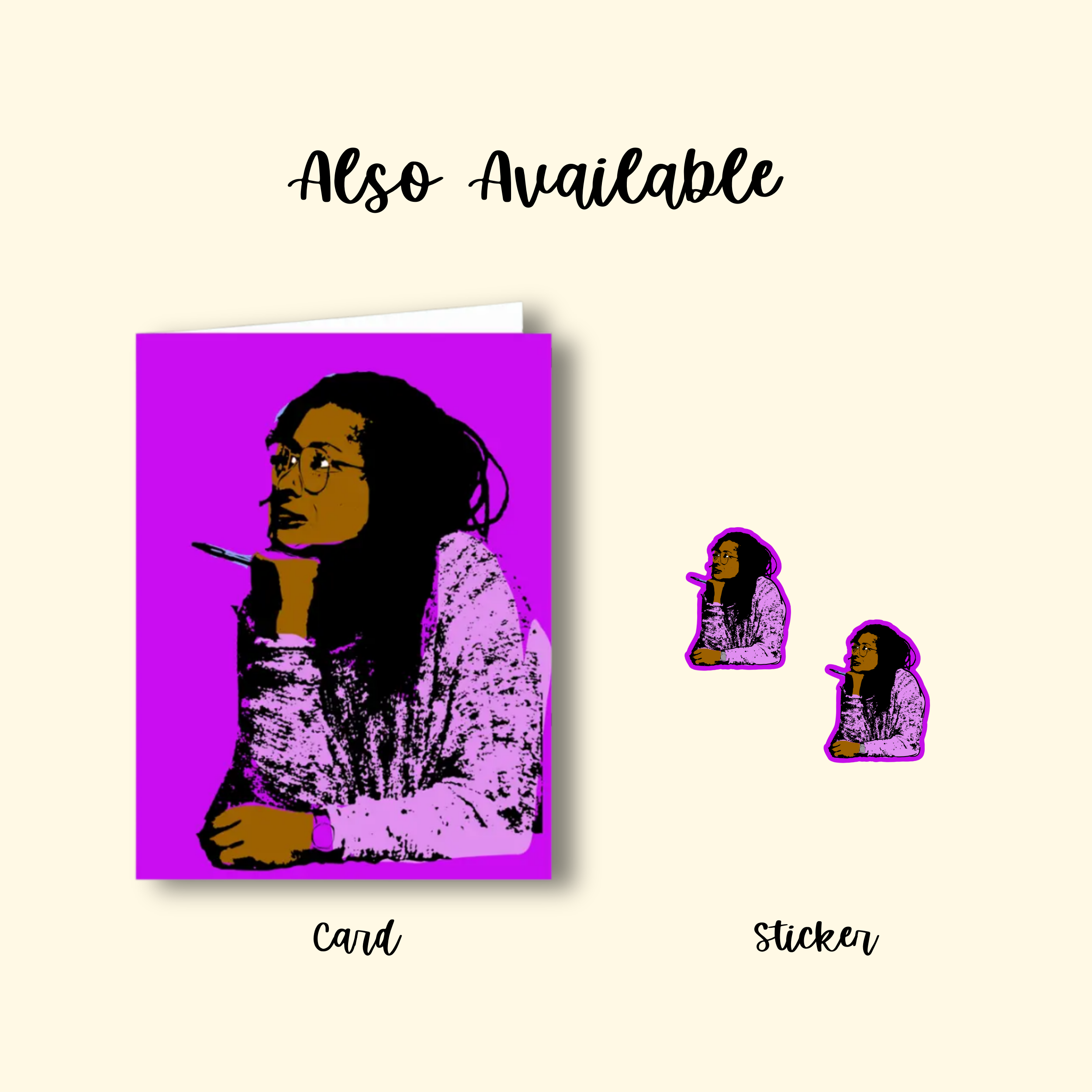 CheerNotes Greeting Cards & Stationery - Alice Walker Vinyl Sticker