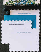 Paper Farm Press, Blueberry Field Assorted  Notecard Set