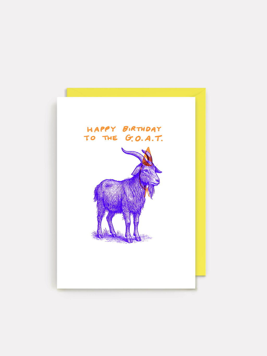 Nelson Line - Birthday Goat - 4.5 x 6.25" Birthday Card