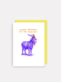 Nelson Line - Birthday Goat - 4.5 x 6.25" Birthday Card