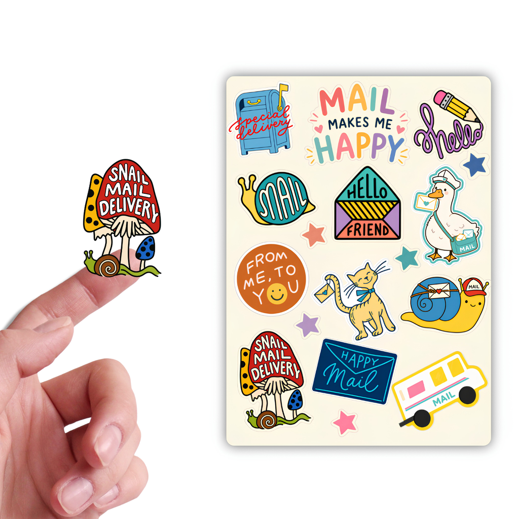 inviting affairs paperie - Happy Mail Sticker Sheet