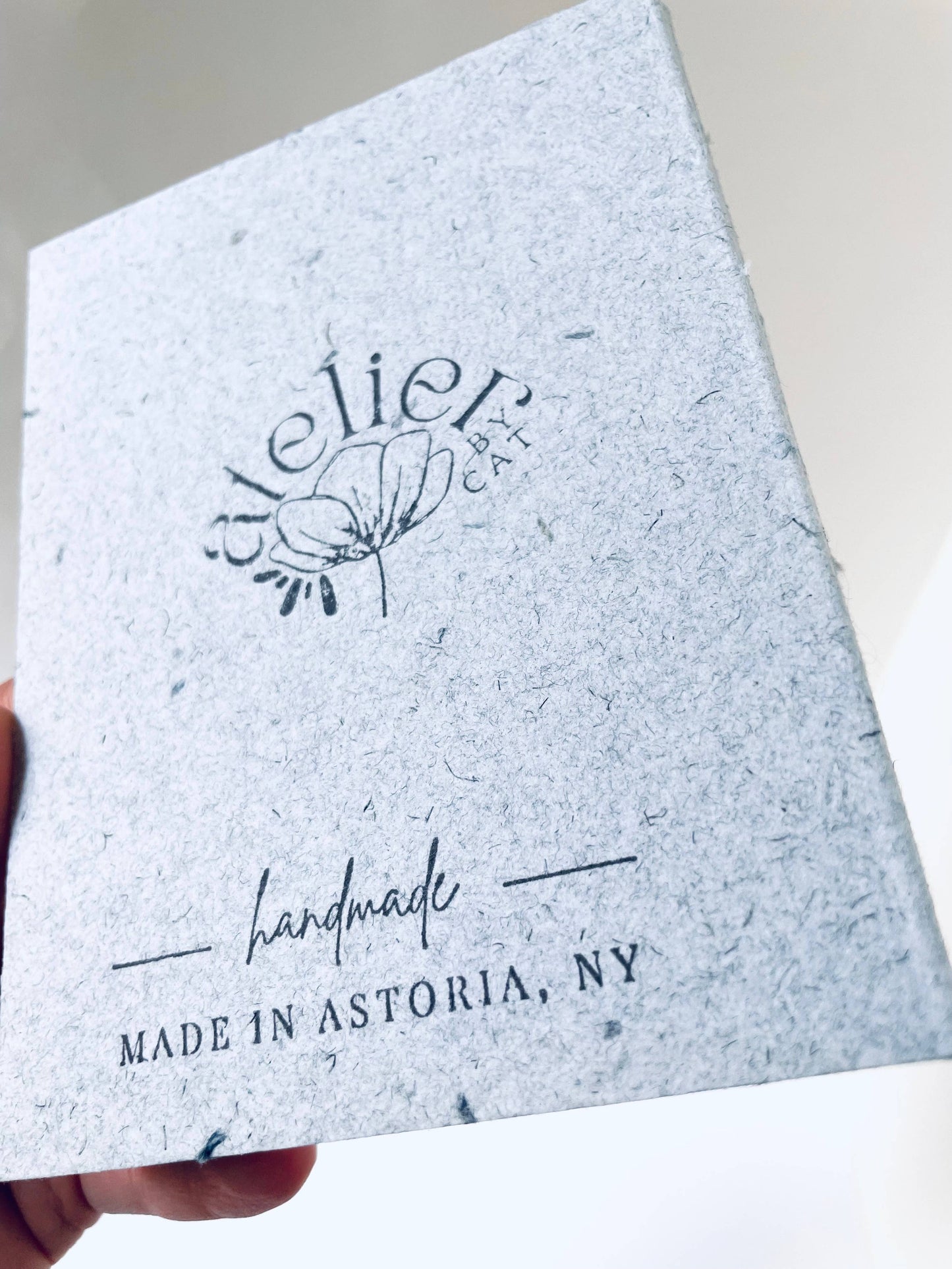 Atelier By Cat - Mini Recycled Denim Confetti Notebook Eco-Friendly Paper: Blank