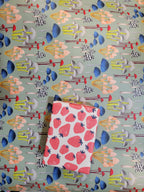 beve! - Mushroom on Soft Green Gift Wrapping Sheets: Flat Sheets