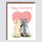 Morgan Swank Studio - Puppy Love Anniversary Card
