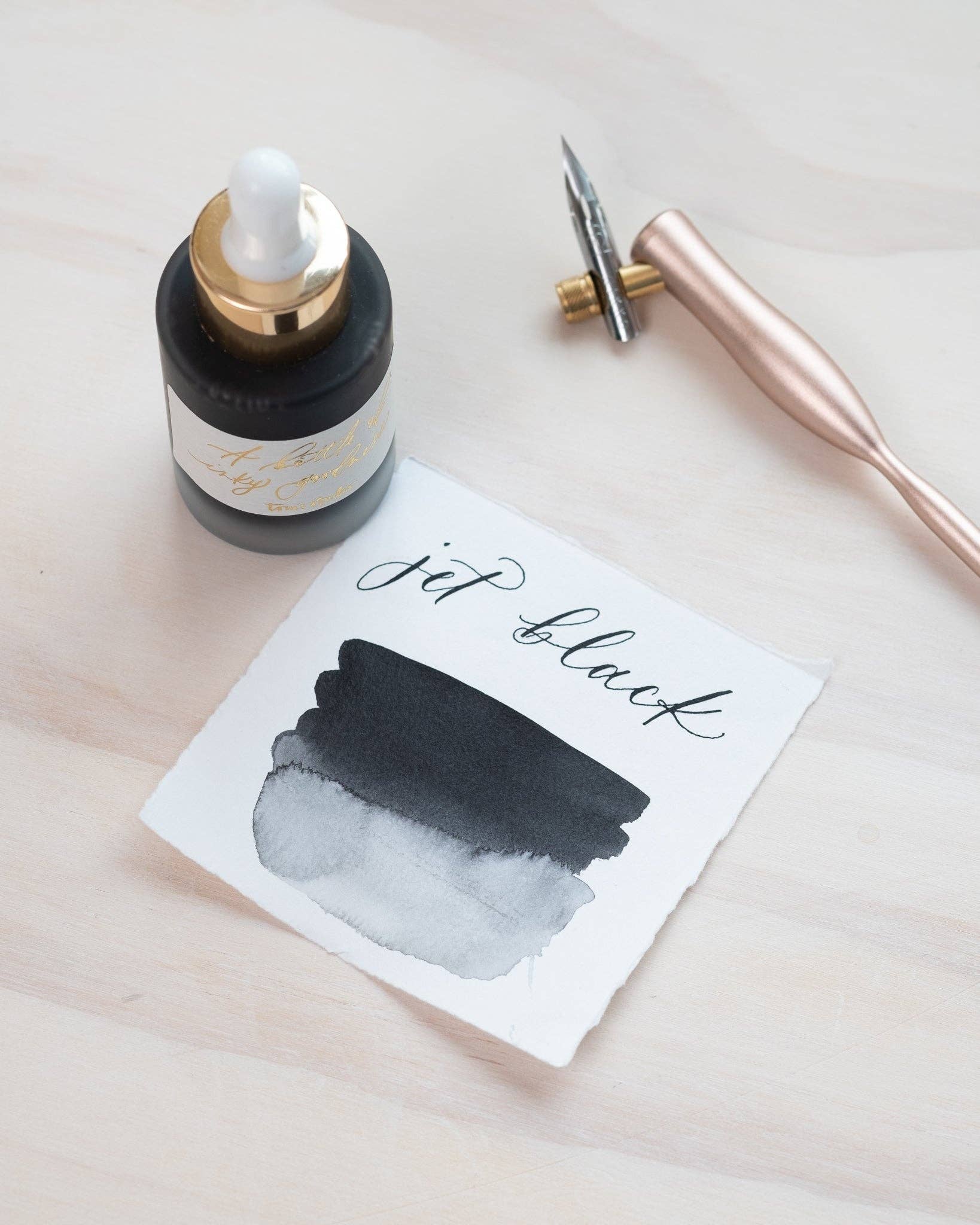 Tom's Studio - Jet Black - Calligraphy Ink
