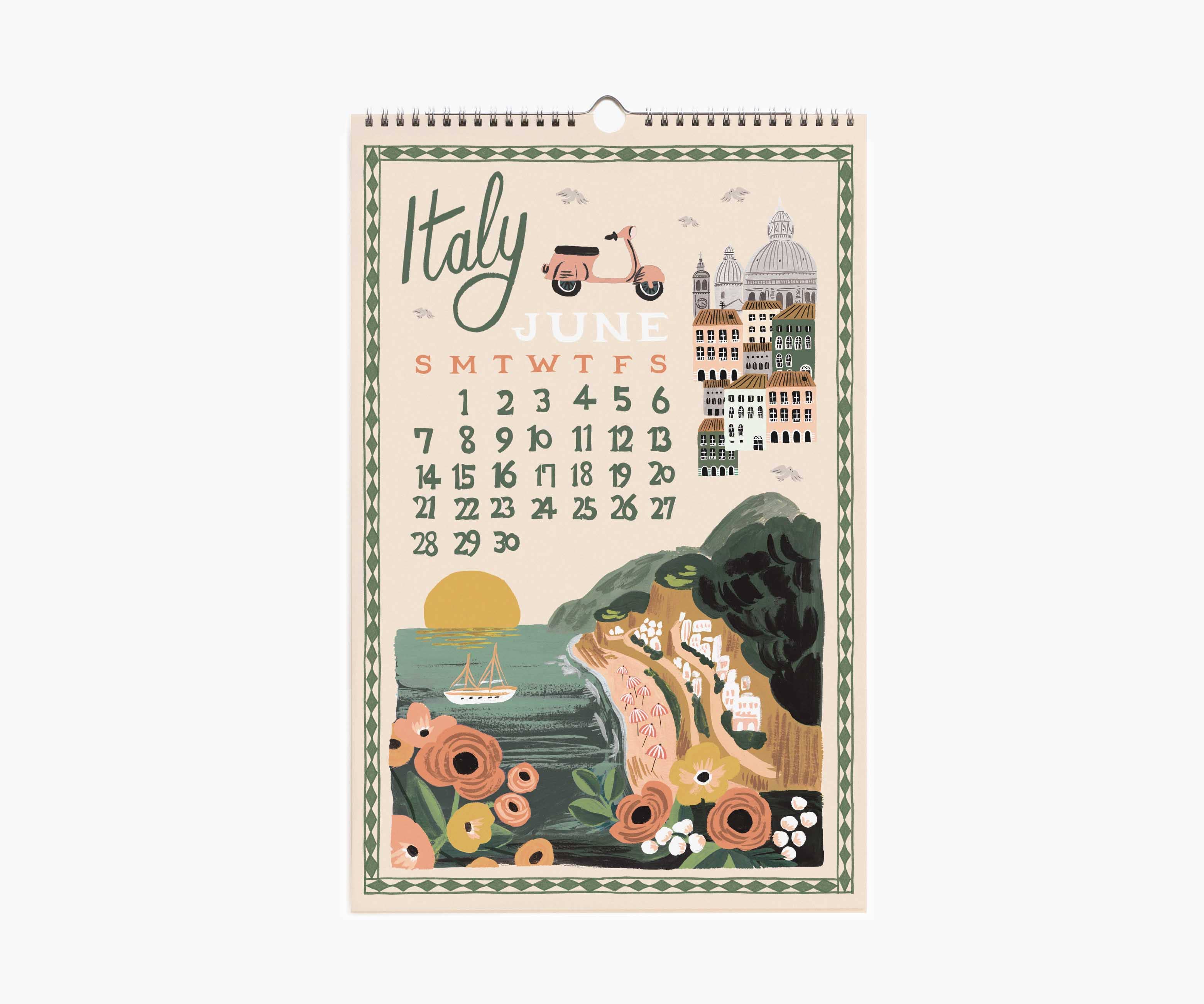 Rifle Paper Co. - 2026 World Travel Wall Calendar