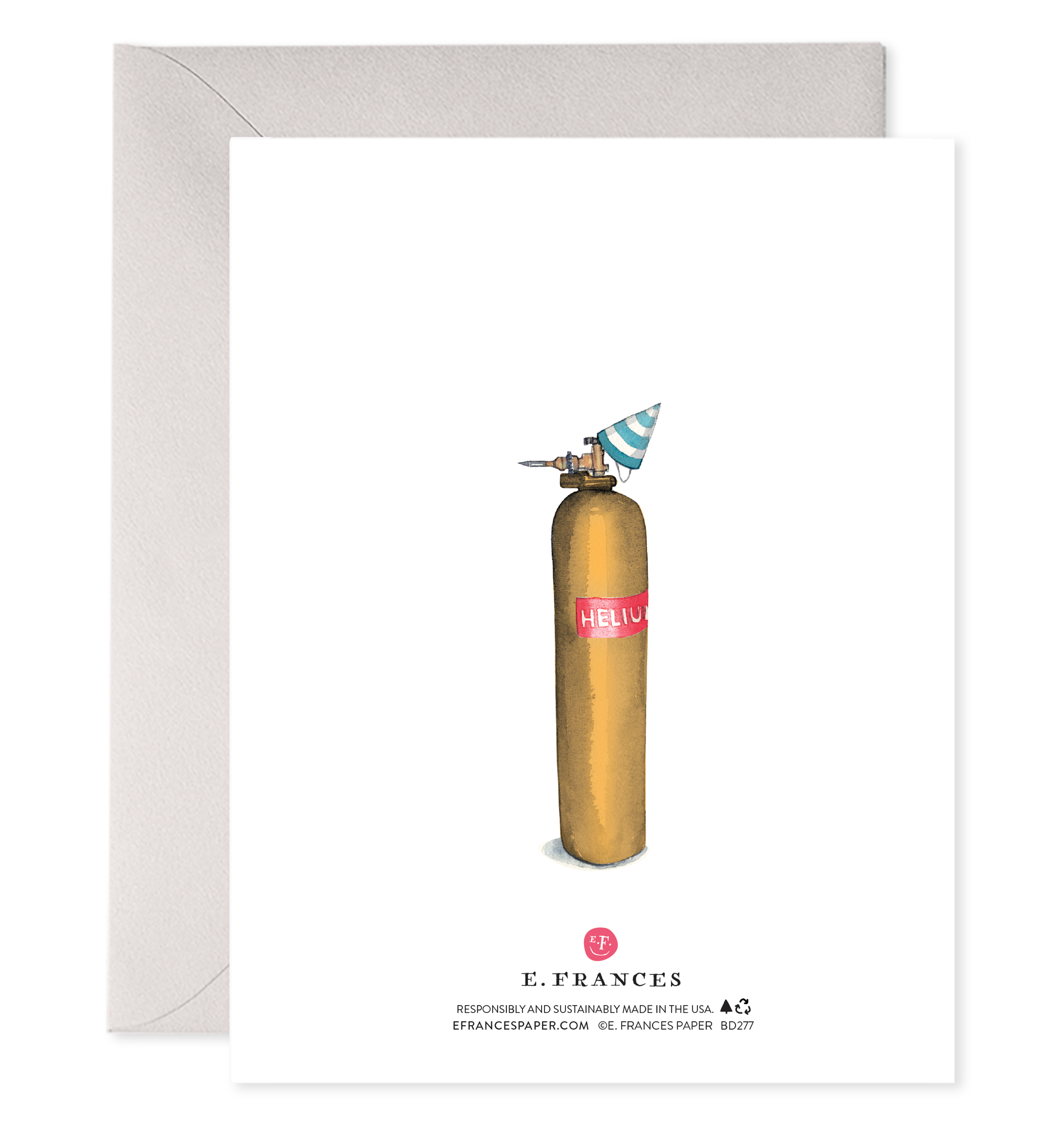 E. Frances Paper - Helium 70 | 70th Birthday Greeting Card
