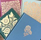 Katharine Watson - Foil Stamped Linen Journal, Blank Burgundy