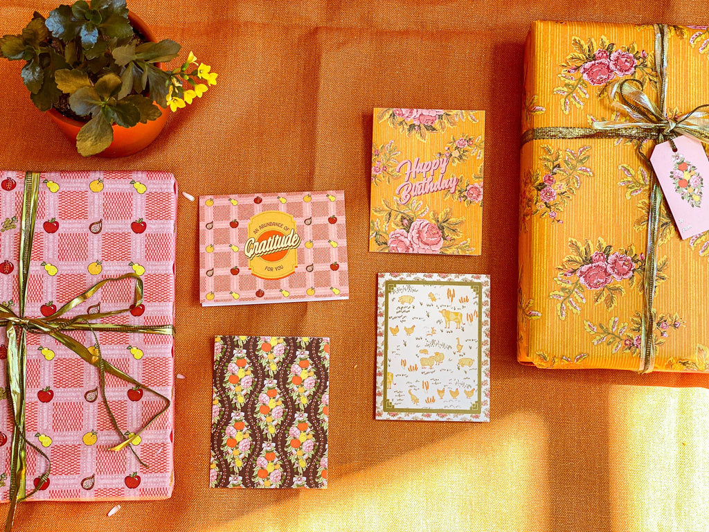 re:mused studio - Orchard Vines A2 Greeting Card