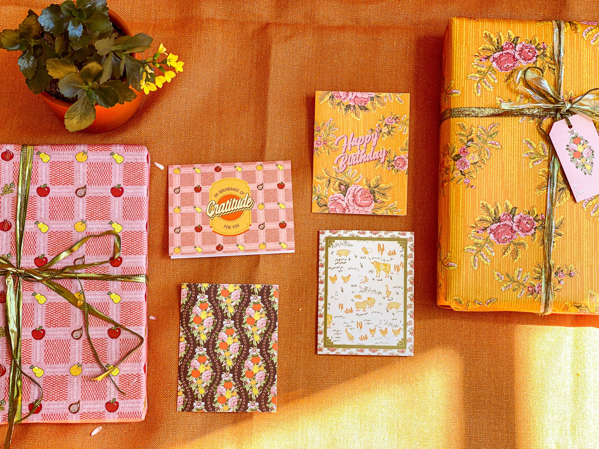 re:mused studio - Orchard Vines A2 Greeting Card