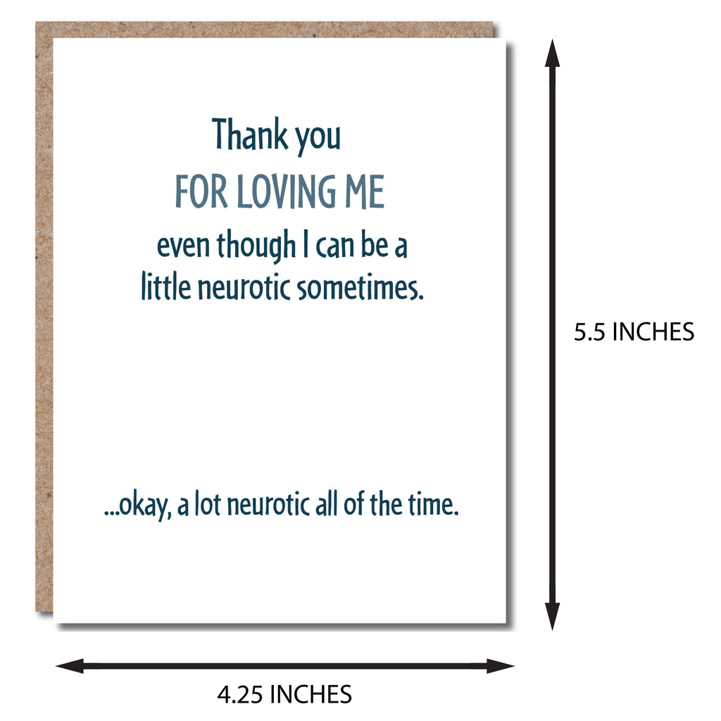 Modern Wit - Thank You For Loving Me, Anniversary Card
