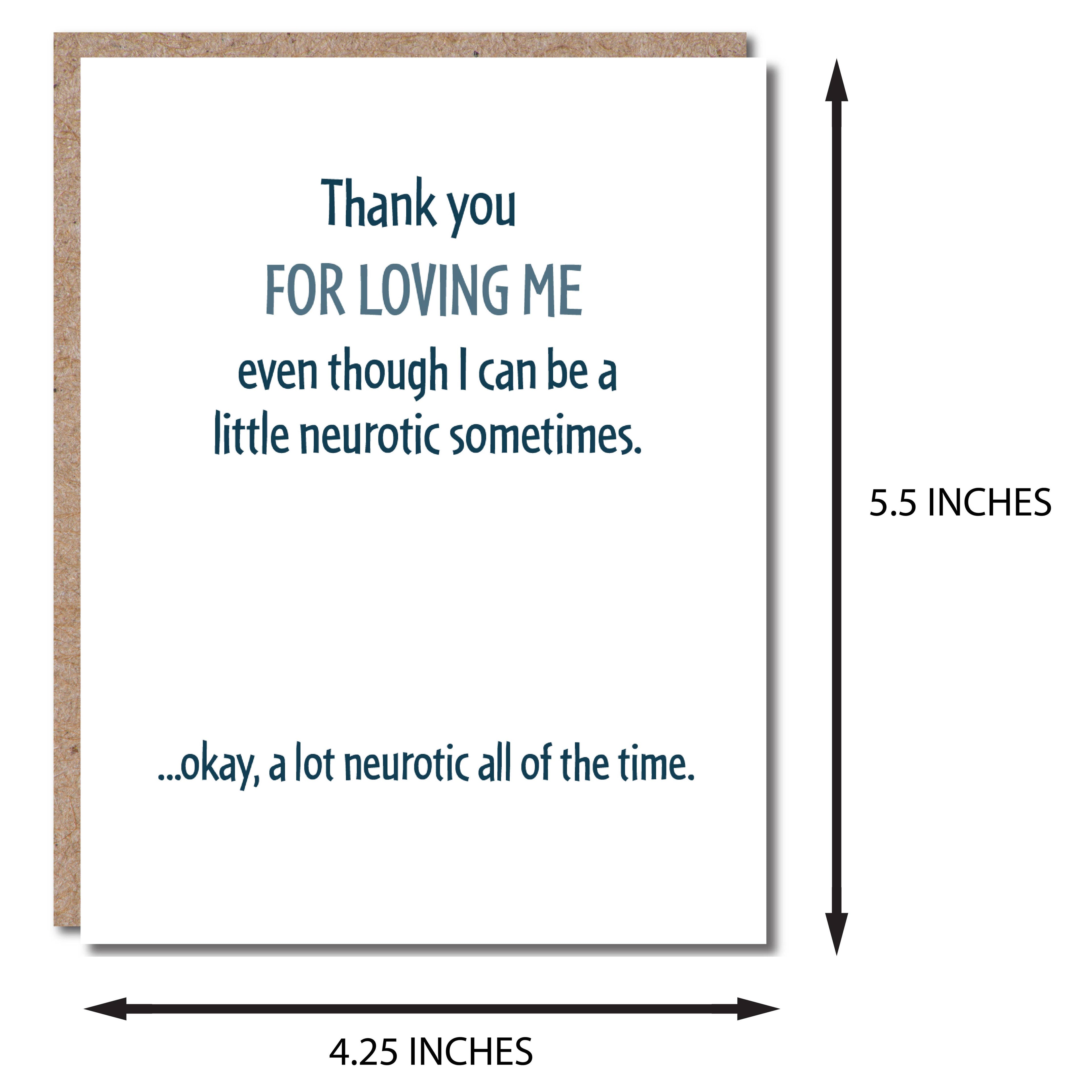 Modern Wit - Thank You For Loving Me, Anniversary Card