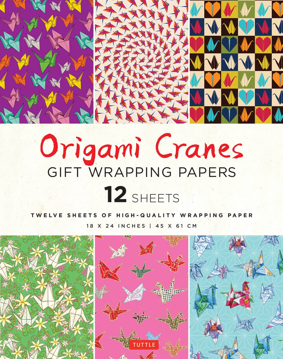 Ingram Publisher Services - Origami Cranes Gift Wrapping Papers - 12 sheets