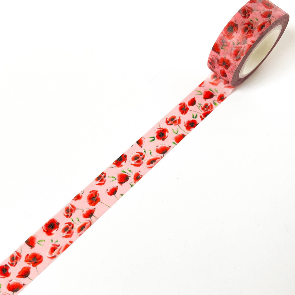 Morgan Swank Studio - Poppies Floral Washi Tape