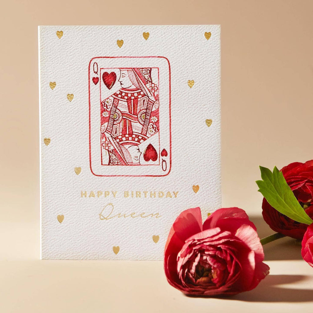 Abigail Jayne Design - Queen of Hearts Birthday Greeting Card