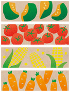 HITOTOKI by KING JIM - KITTA Portable Washi Decorative Tape: -Craft- Vegetables
