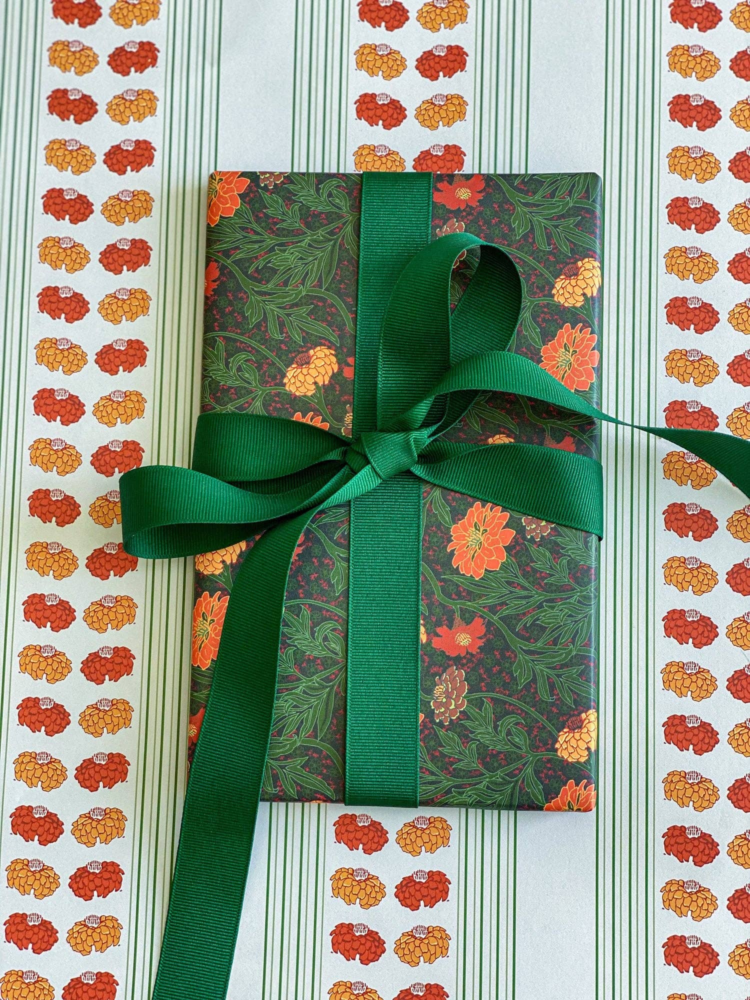 re:mused studio - Zinnia Gift Wrap Sheet – Double Sided: Single Sheets