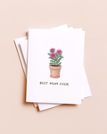 Amy Zhang - Best Mum Best Mom — Plant Pun Mother's Day Card