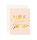 Ginger P. Designs - Merry + Bright Christmas Greeting Card