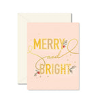 Ginger P. Designs - Merry + Bright Christmas Greeting Card