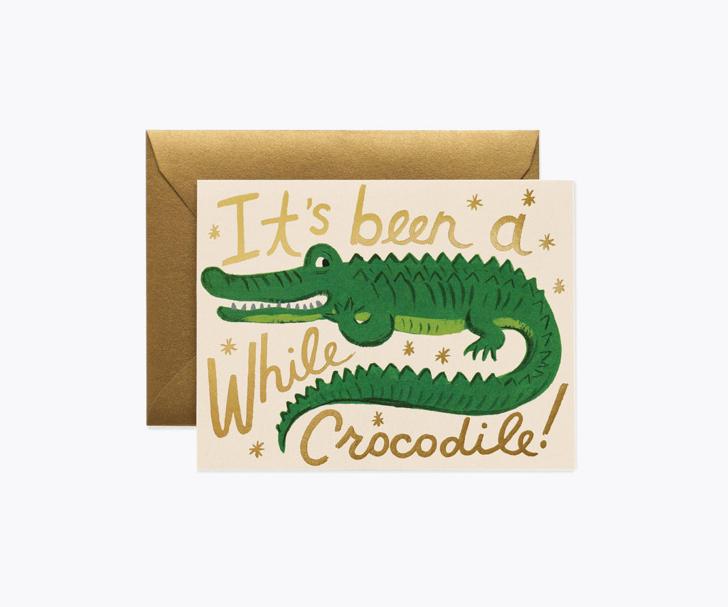 Rifle Paper Co. - Been A While Crocodile Card
