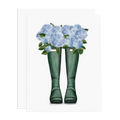 Ramus & Co. - Rain Boot Hydrangeas Greeting Card