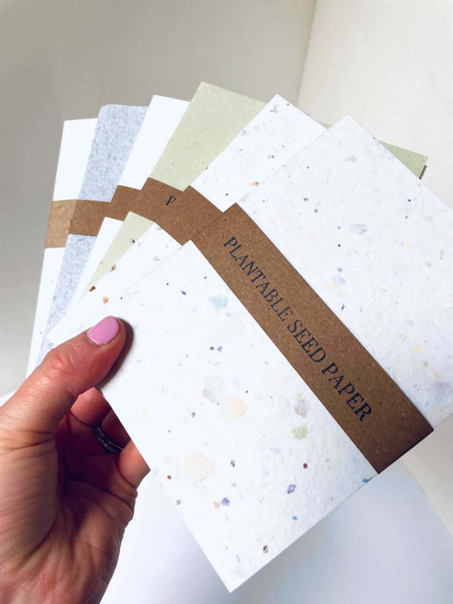Atelier By Cat - Mini Recycled Denim Confetti Notebook Eco-Friendly Paper: Blank