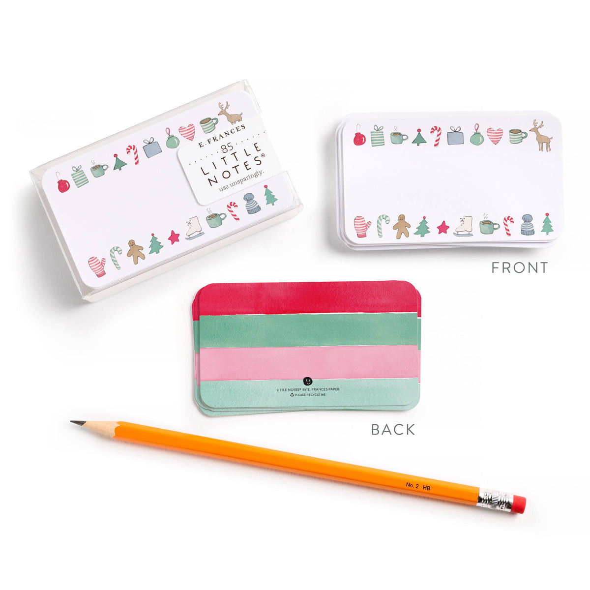 E. Frances Paper - Merry Motif Little Notes® | Winter Holiday mini notes