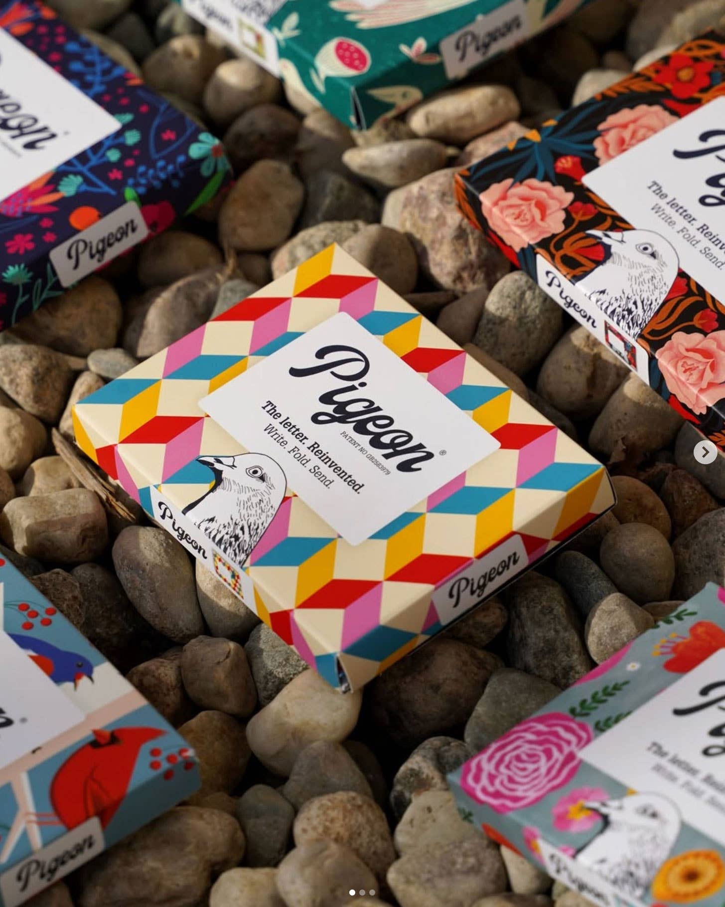 pigeonposted - Urban Pigeon, Colorful Folding Letter Pack, Pack of 6