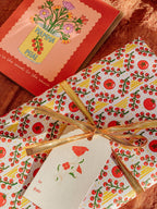 re:mused studio - Tomato Ravioli Gift Wrap Sheet - Double Sided