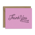 Ruff House Print Shop - Thank You So Much Flag Greeting Card