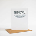 Modern Wit - Love Card, Thank You For Tolerating My Behavior