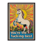 Bad Betty Greeting Co. - You're The Fucking Best - Unicorn Encouragement Card