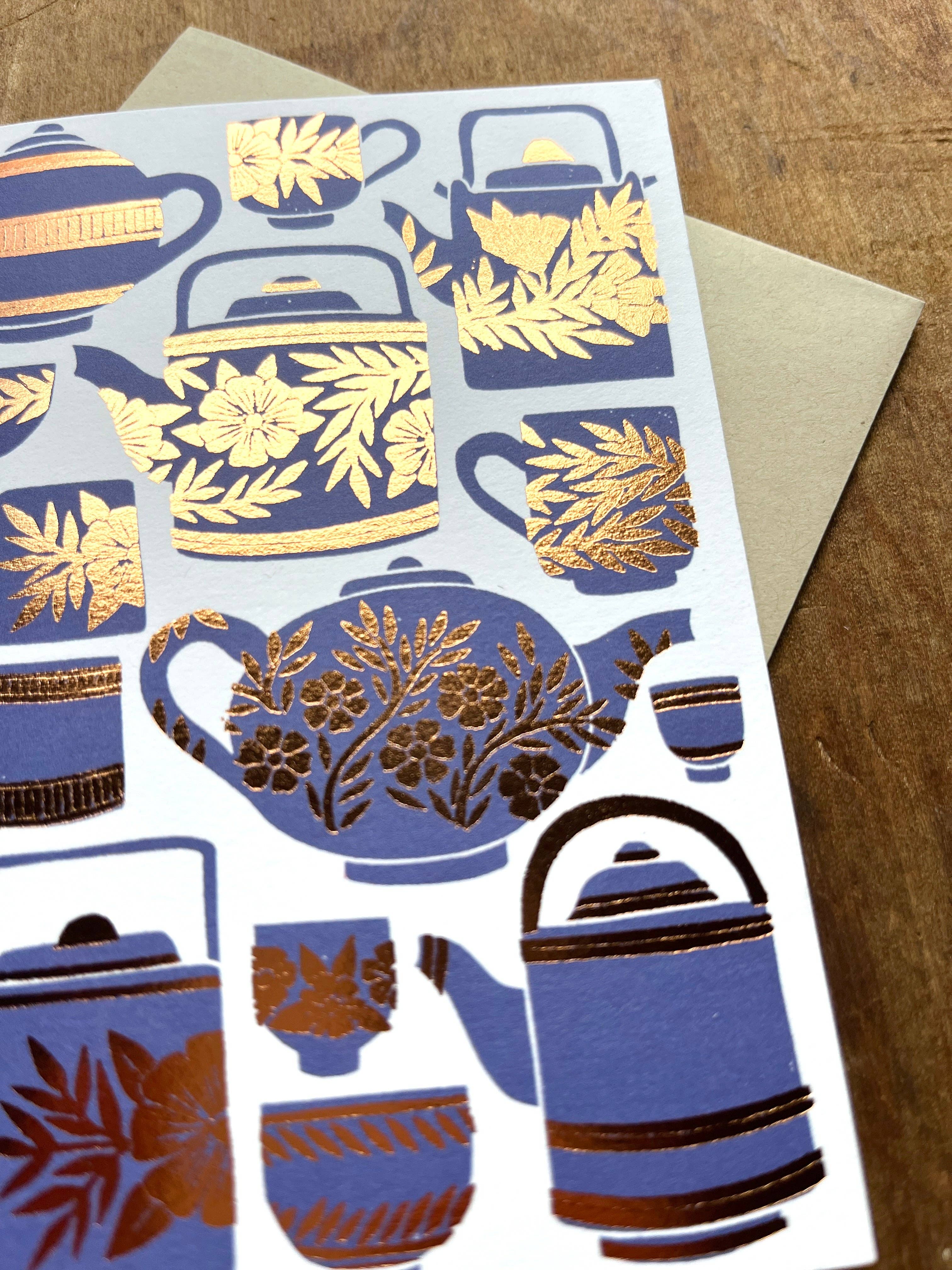 Katharine Watson - Tea Set Greeting Card