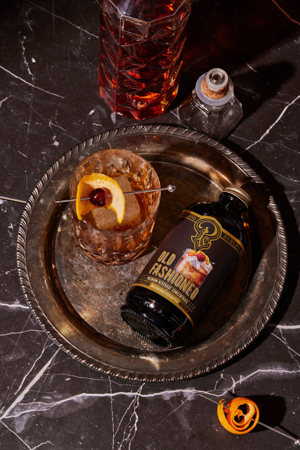 Portland Syrups - Old Fashioned Syrup 12oz - cocktail / mocktail drinks