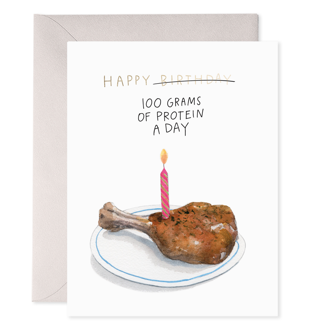 E. Frances Paper - High Protein Birthday Greeting Card