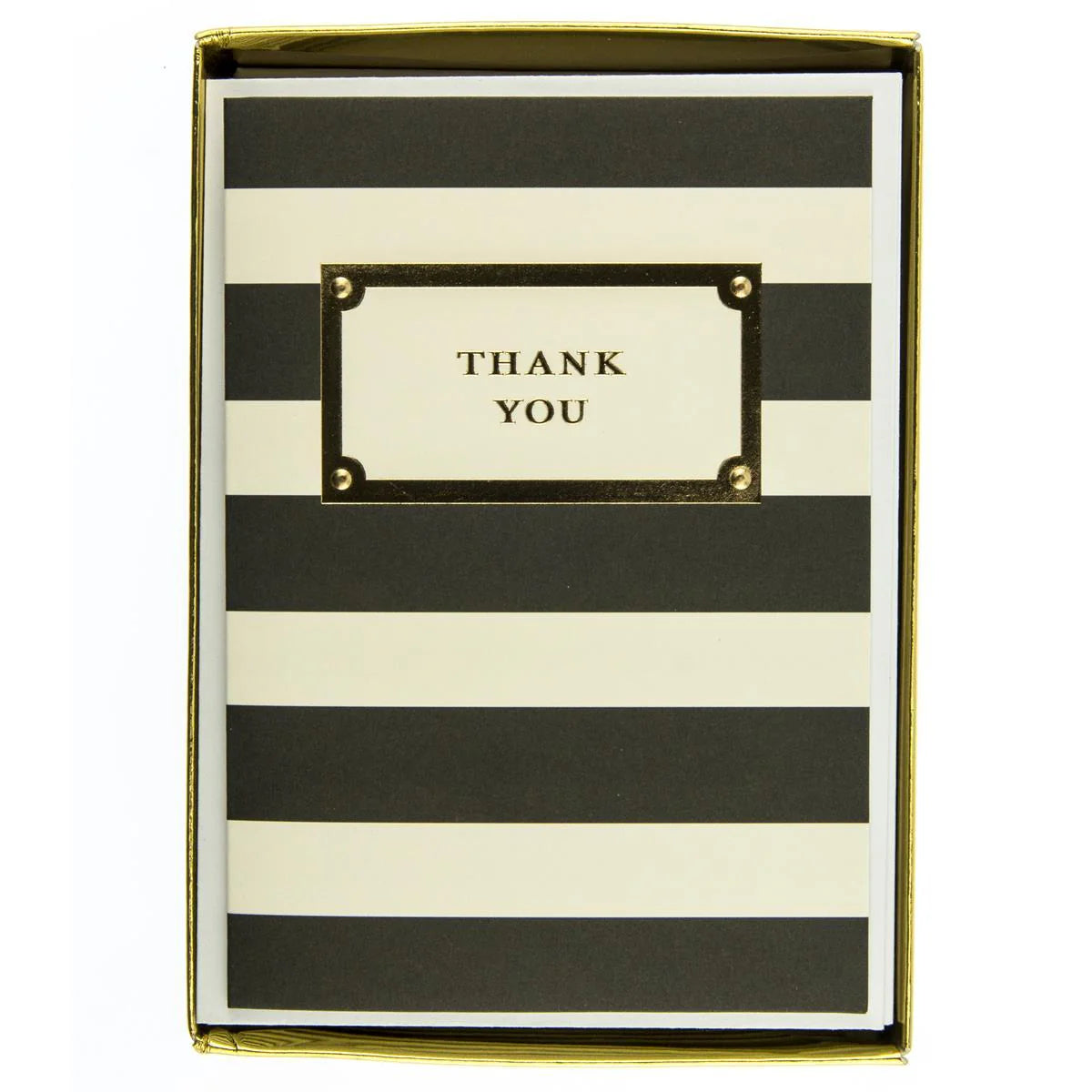 Graphique, Black & White Striped Thank You cards Boxed Set