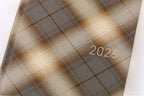 Hobonichi, Techo 2026 Weeks, Shirt Fabric, Foggy Plaid