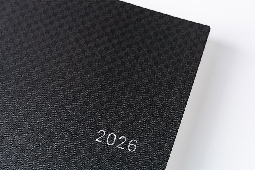 Hobonichi, Techo 2026 HON A5, Paper Series, Black Gingham