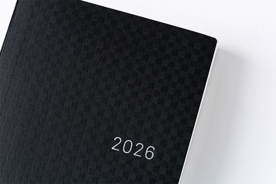 Hobonichi, Techo 2026 Weeks, Paper Series, Black Gingham