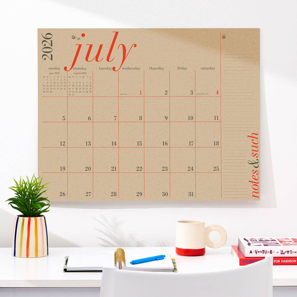 Paper Source Wholesale - 2026 Great Big 12 Month Calendar