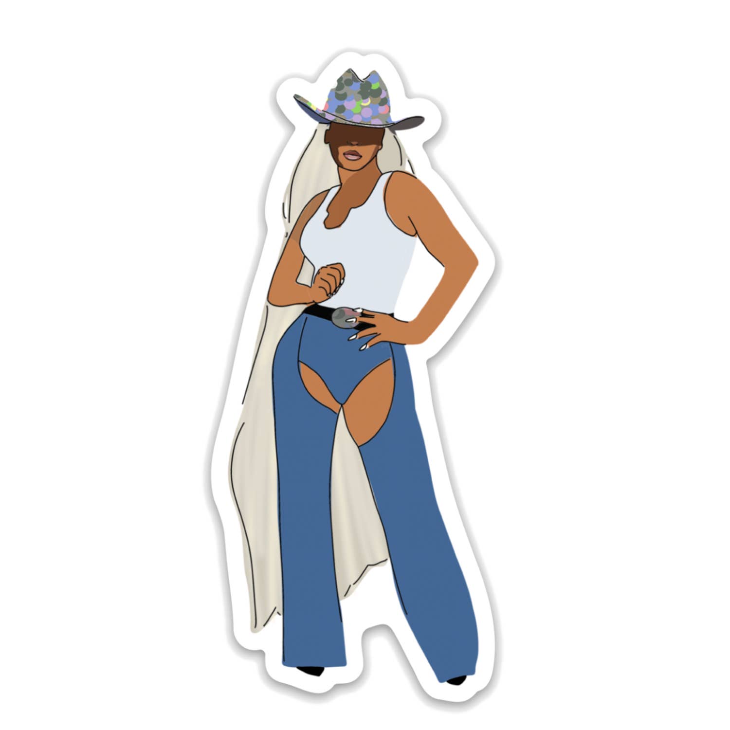 Drawn Goods - Cowboy Carter Beyonce Sparkle Sticker
