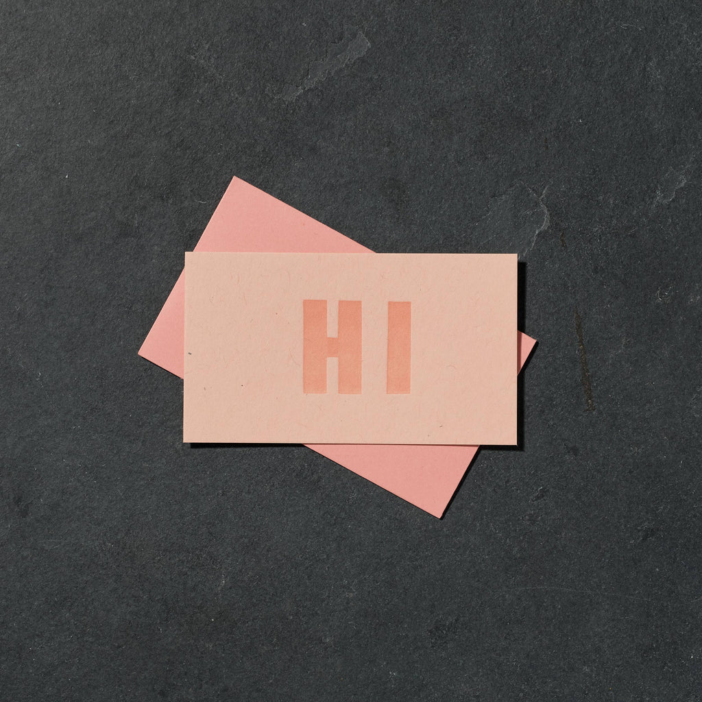 Etc. Letterpress - HI Mini Card