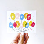 Molly Marie Pea - Bunch of Balloons Birthday Card