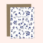 Almeida Illustrations - Deepest Condolences Navy Floral Card